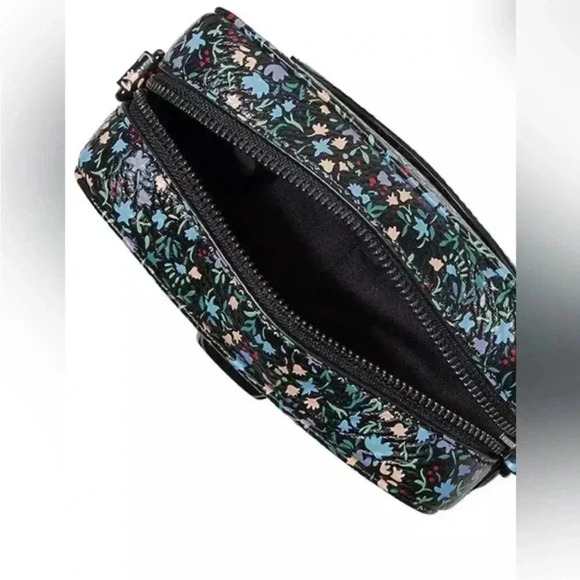 NWT Marc Jacobs Softshot Crossbody Bag Black Multi Floral - Picture 3 of 8